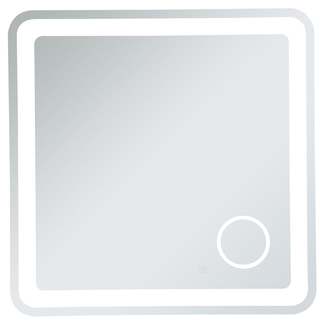 MRE53636 Lux 36" x 36" LED Mirror in Glossy White - Adjustable Color Temp