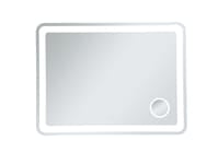 MRE53648 Lux 48" x 36" LED Mirror in Glossy White - Adjustable Color Temp