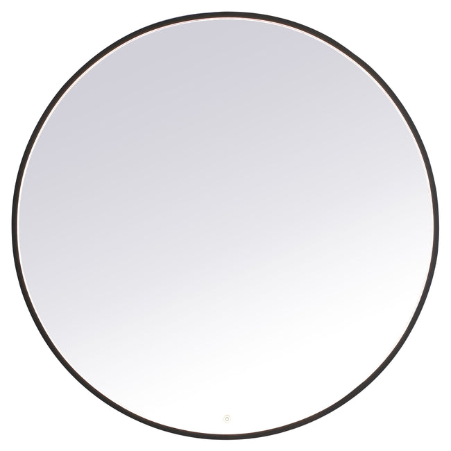 MRE6048BK Pier 48" x 48" LED Mirror in Black - Adjustable Color Temp
