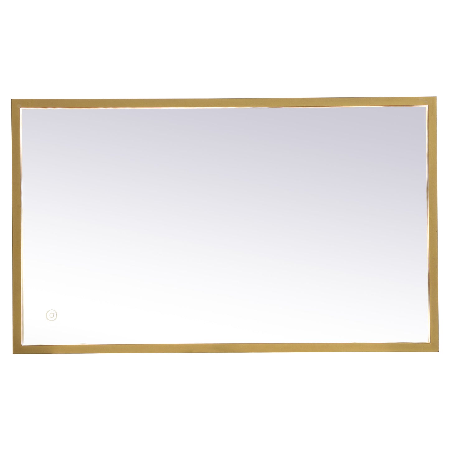 MRE61830BR Pier 18" x 30" LED Mirror in Brass - Adjustable Color Temp