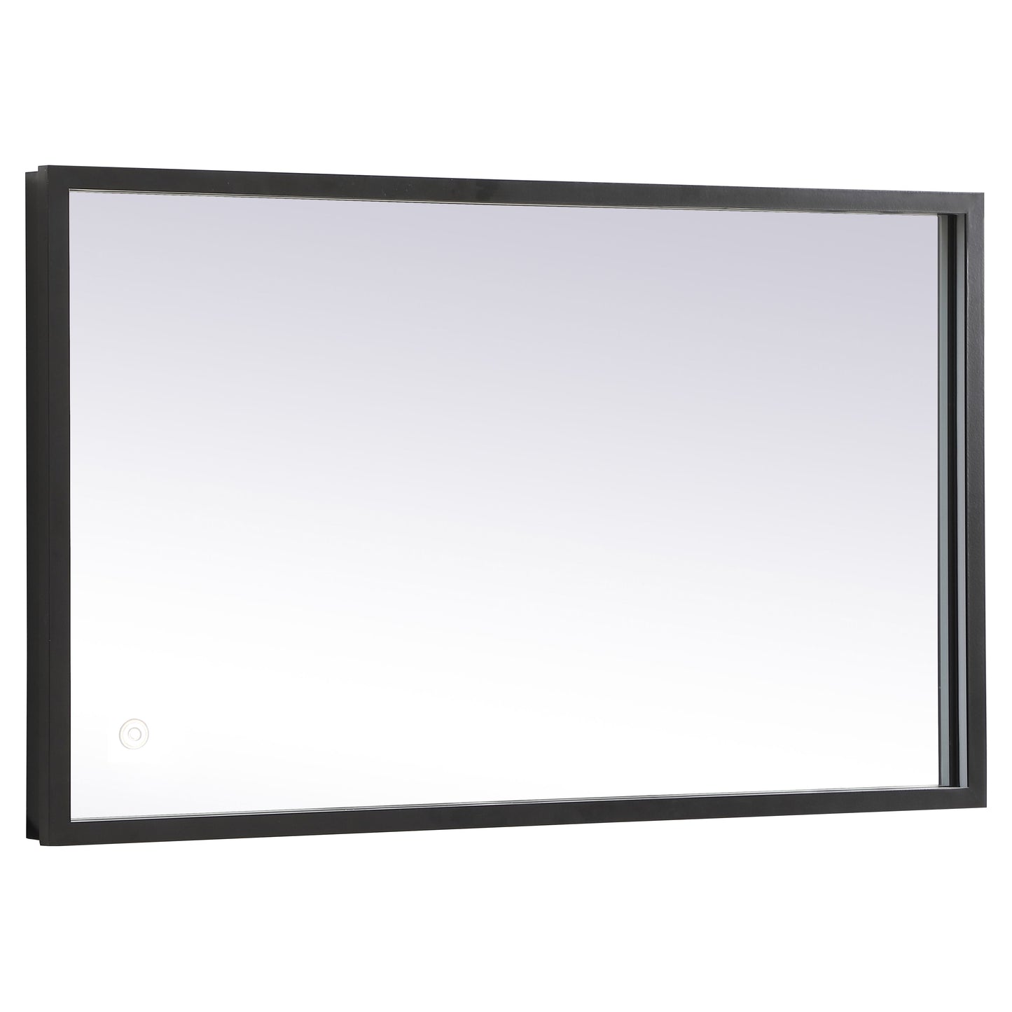 MRE61830BK Pier 18" x 30" LED Mirror in Black - Adjustable Color Temp