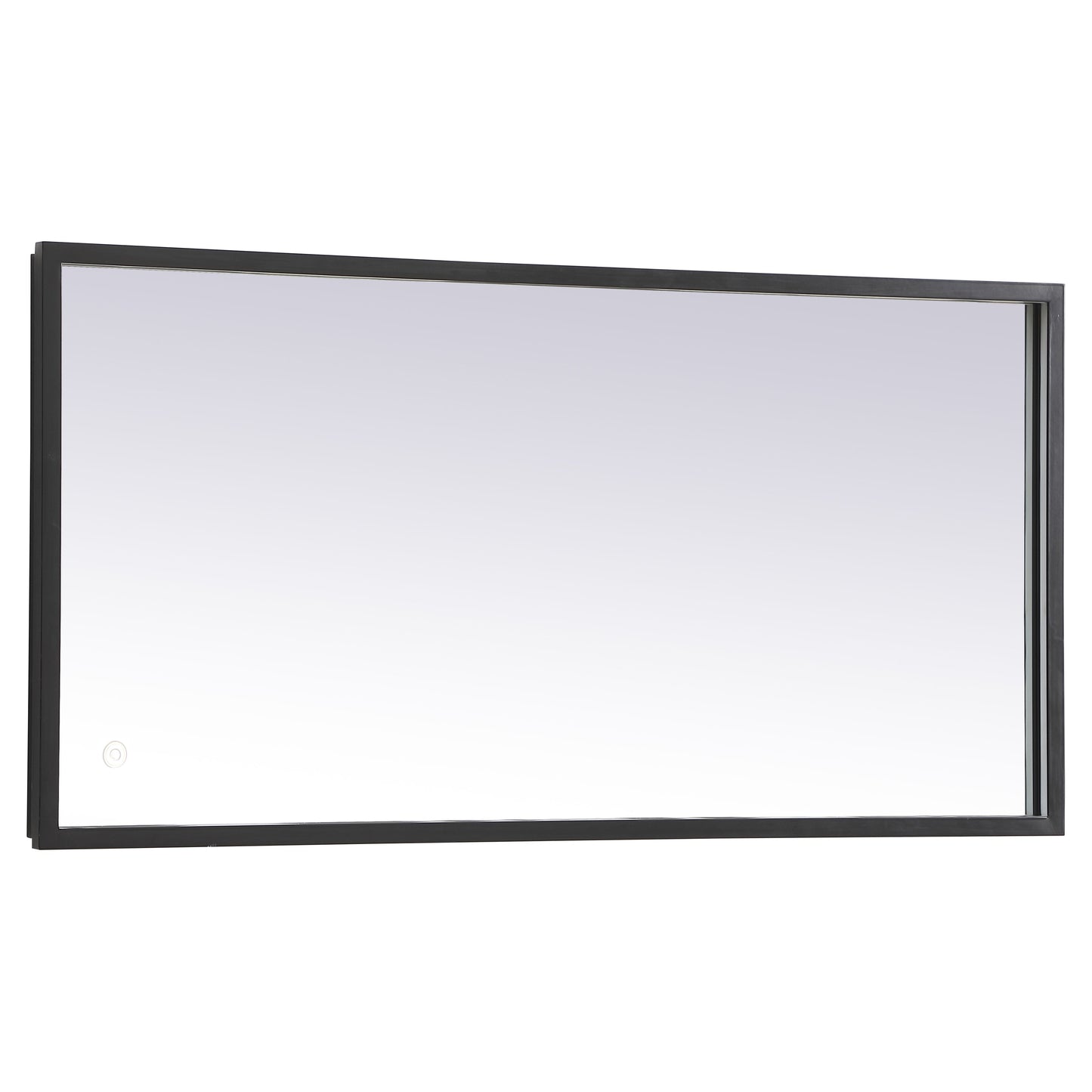 MRE61836BK Pier 18" x 36" LED Mirror in Black - Adjustable Color Temp