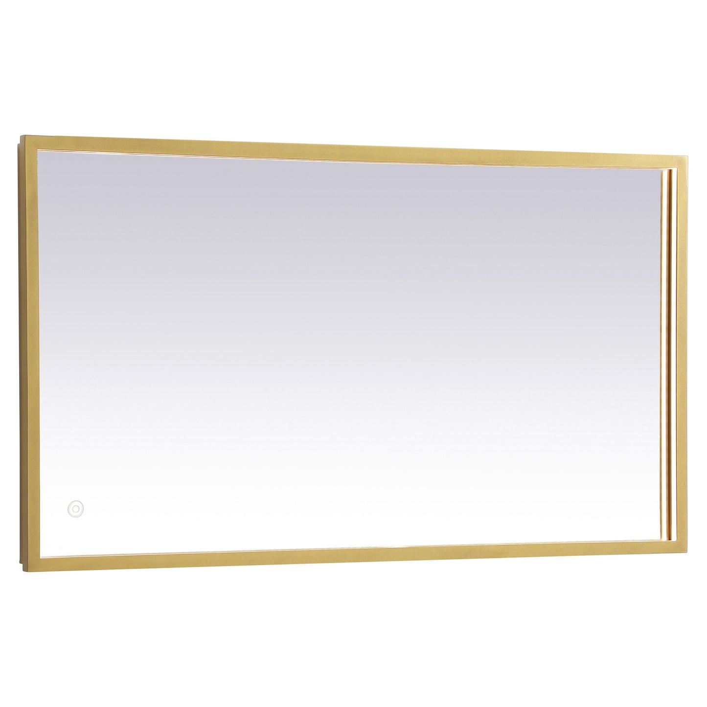 MRE62036BR Pier 20" x 36" LED Mirror in Brass - Adjustable Color Temp