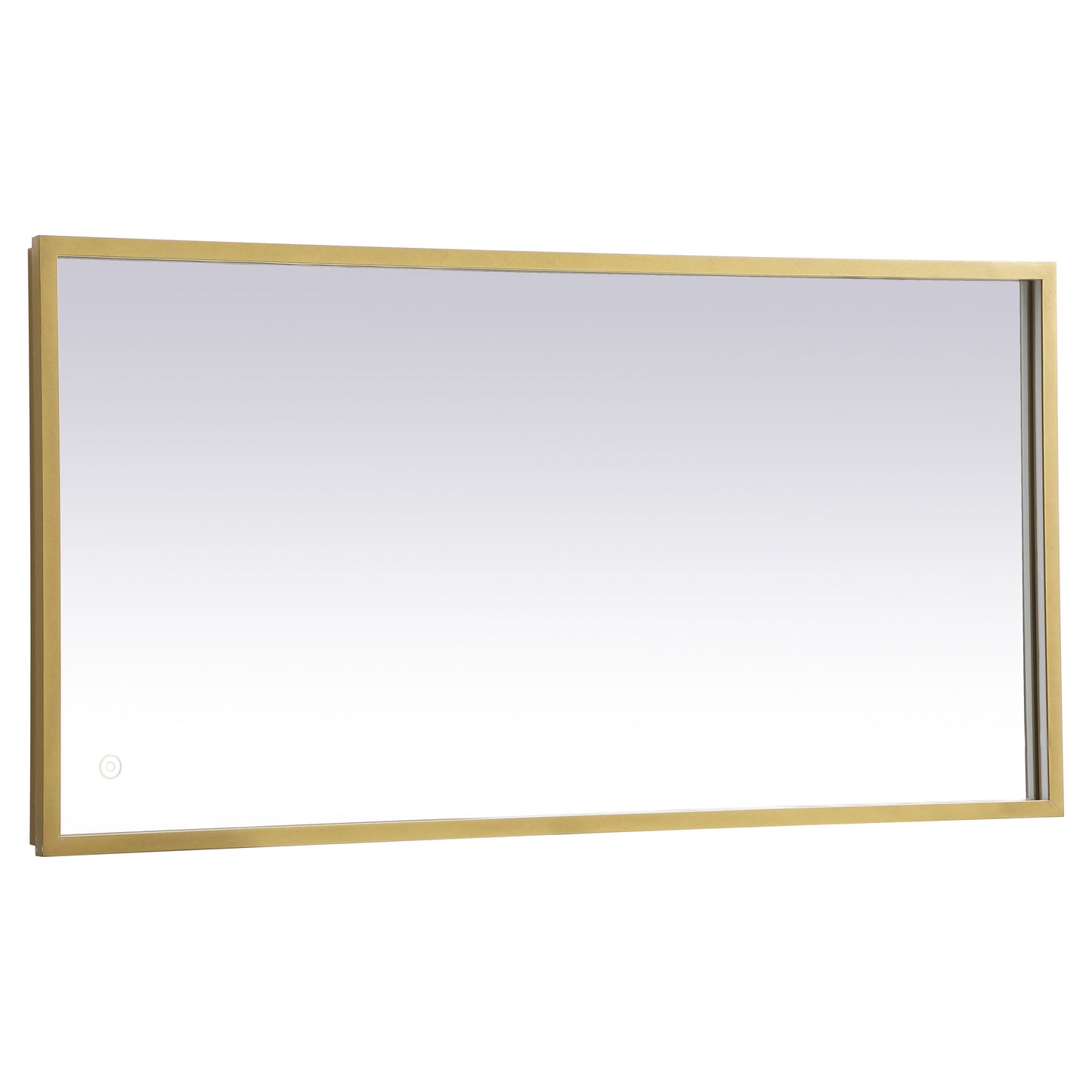 MRE62040BR Pier 20" x 40" LED Mirror in Brass - Adjustable Color Temp