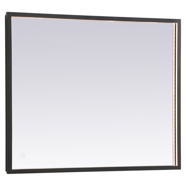 MRE62430BK Pier 24" x 30" LED Mirror in Black - Adjustable Color Temp