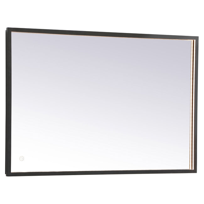 MRE62436BK Pier 24" x 36" LED Mirror in Black - Adjustable Color Temp