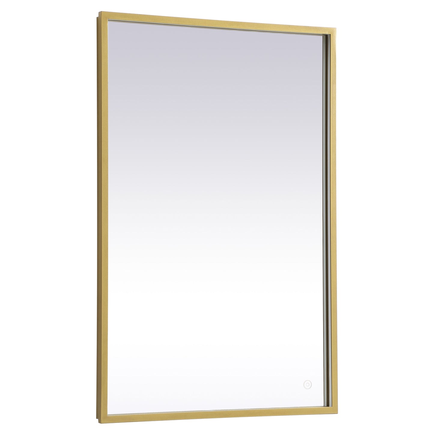 MRE62436BR Pier 24" x 36" LED Mirror in Brass - Adjustable Color Temp
