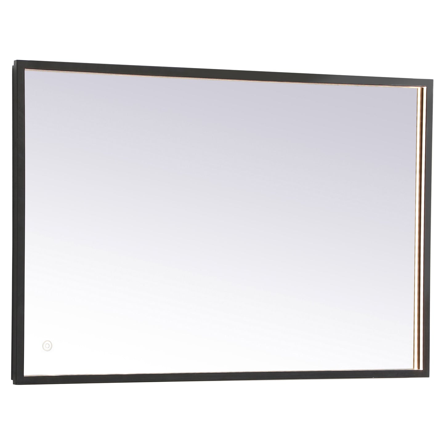 MRE62436BK Pier 24" x 36" LED Mirror in Black - Adjustable Color Temp
