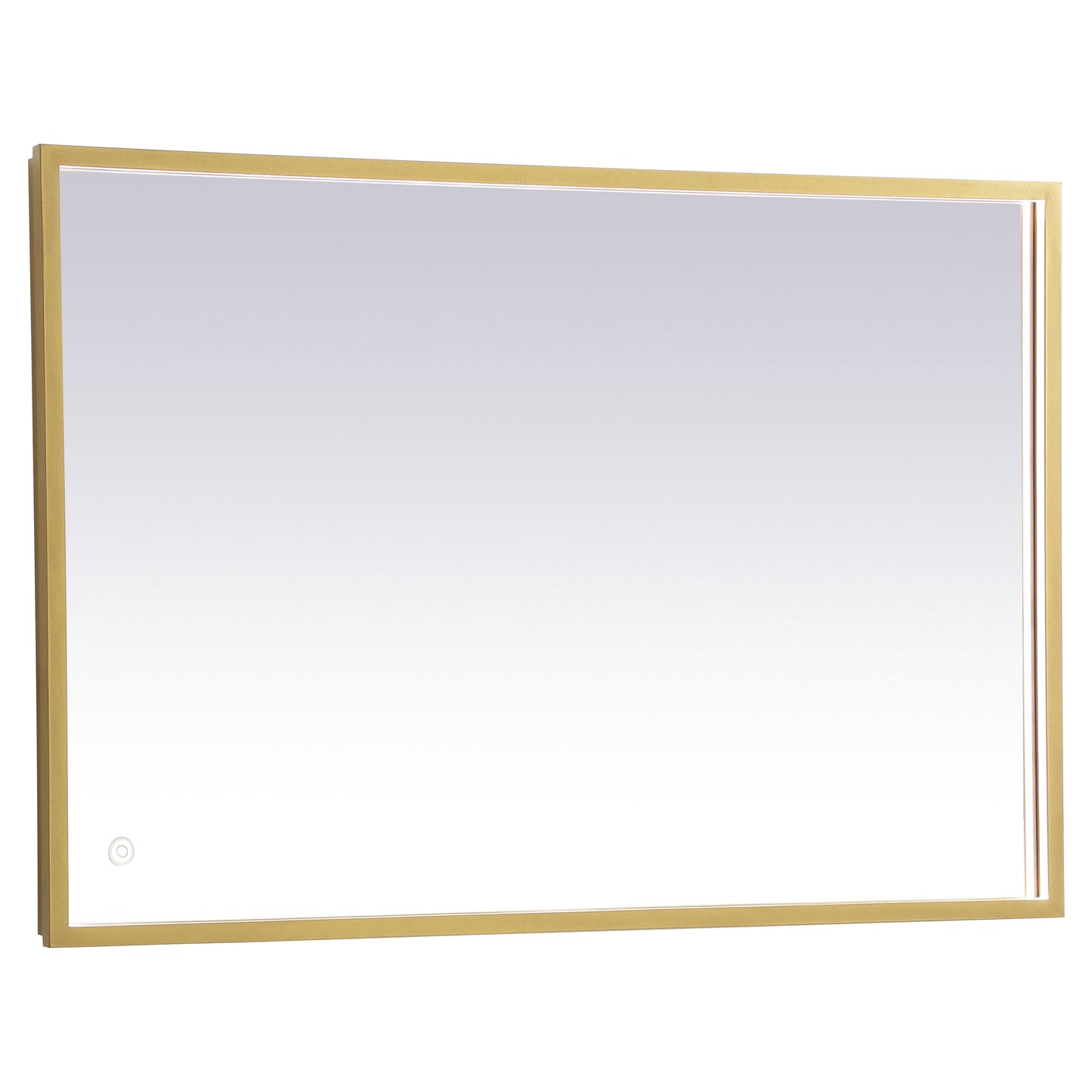 MRE62436BR Pier 24" x 36" LED Mirror in Brass - Adjustable Color Temp
