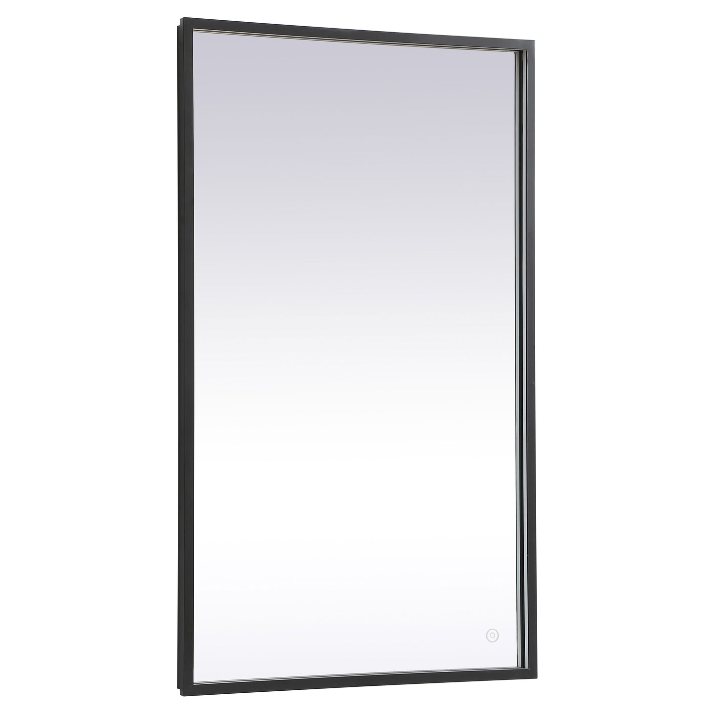 MRE62440BK Pier 24" x 40" LED Mirror in Black - Adjustable Color Temp