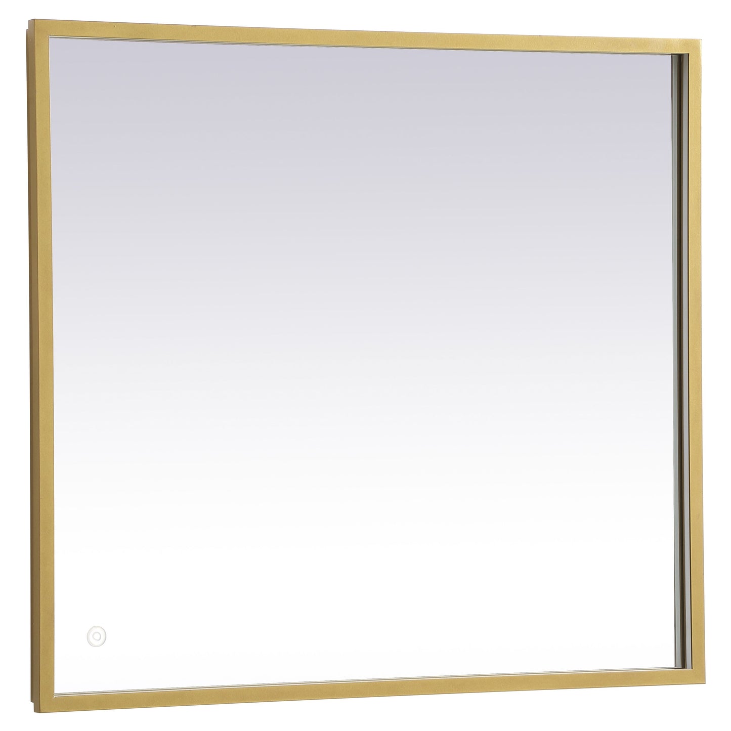MRE62730BR Pier 27" x 30" LED Mirror in Brass - Adjustable Color Temp