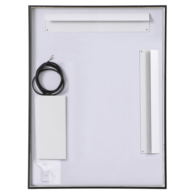 MRE62736BK Pier 27" x 36" LED Mirror in Black - Adjustable Color Temp