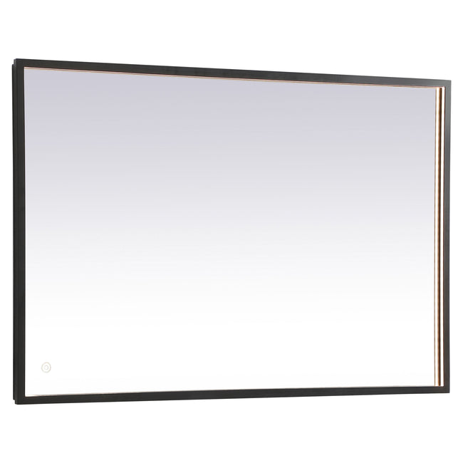 MRE62740BK Pier 27" x 40" LED Mirror in Black - Adjustable Color Temp