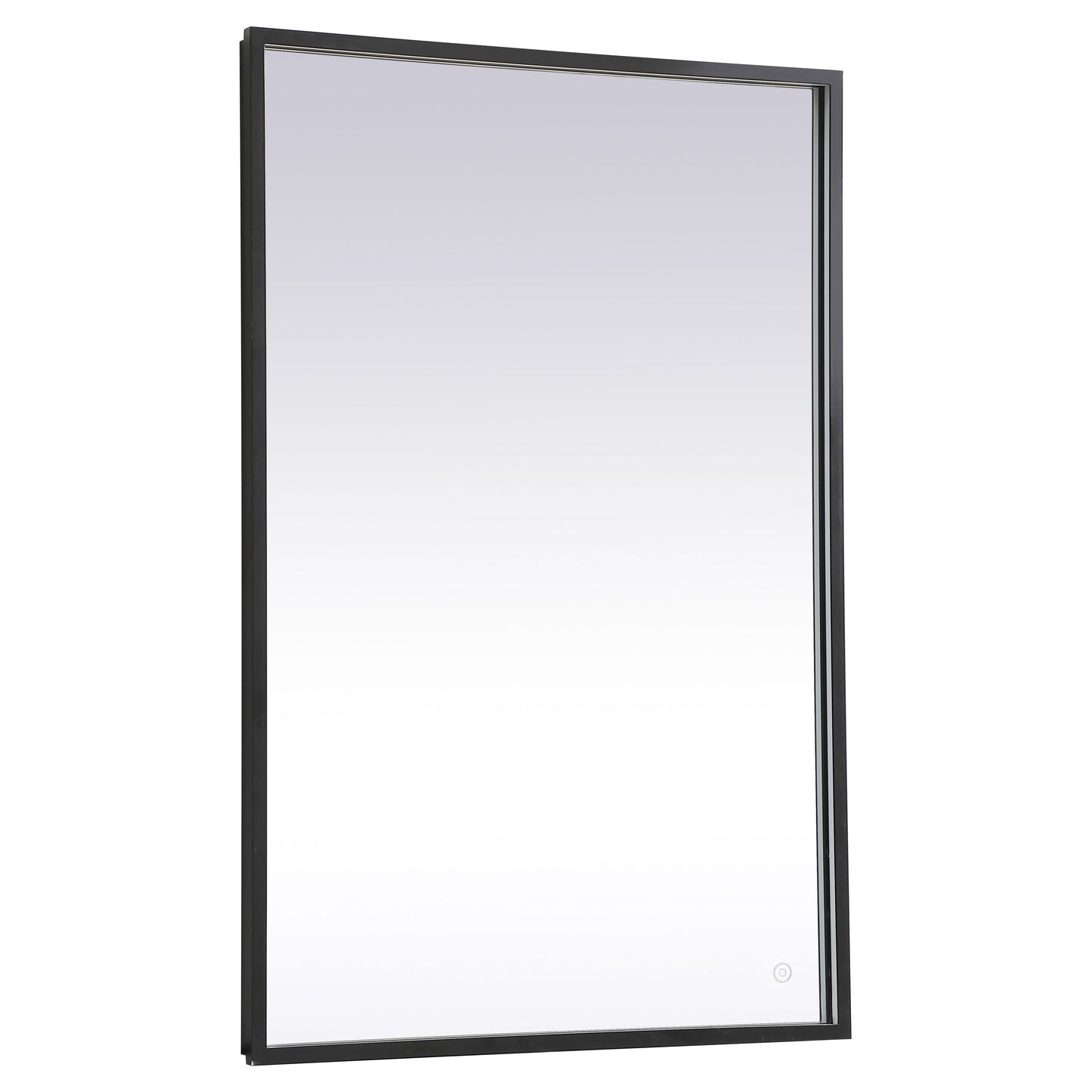 MRE62740BK Pier 27" x 40" LED Mirror in Black - Adjustable Color Temp