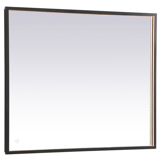 MRE63036BK Pier 30" x 36" LED Mirror in Black - Adjustable Color Temp
