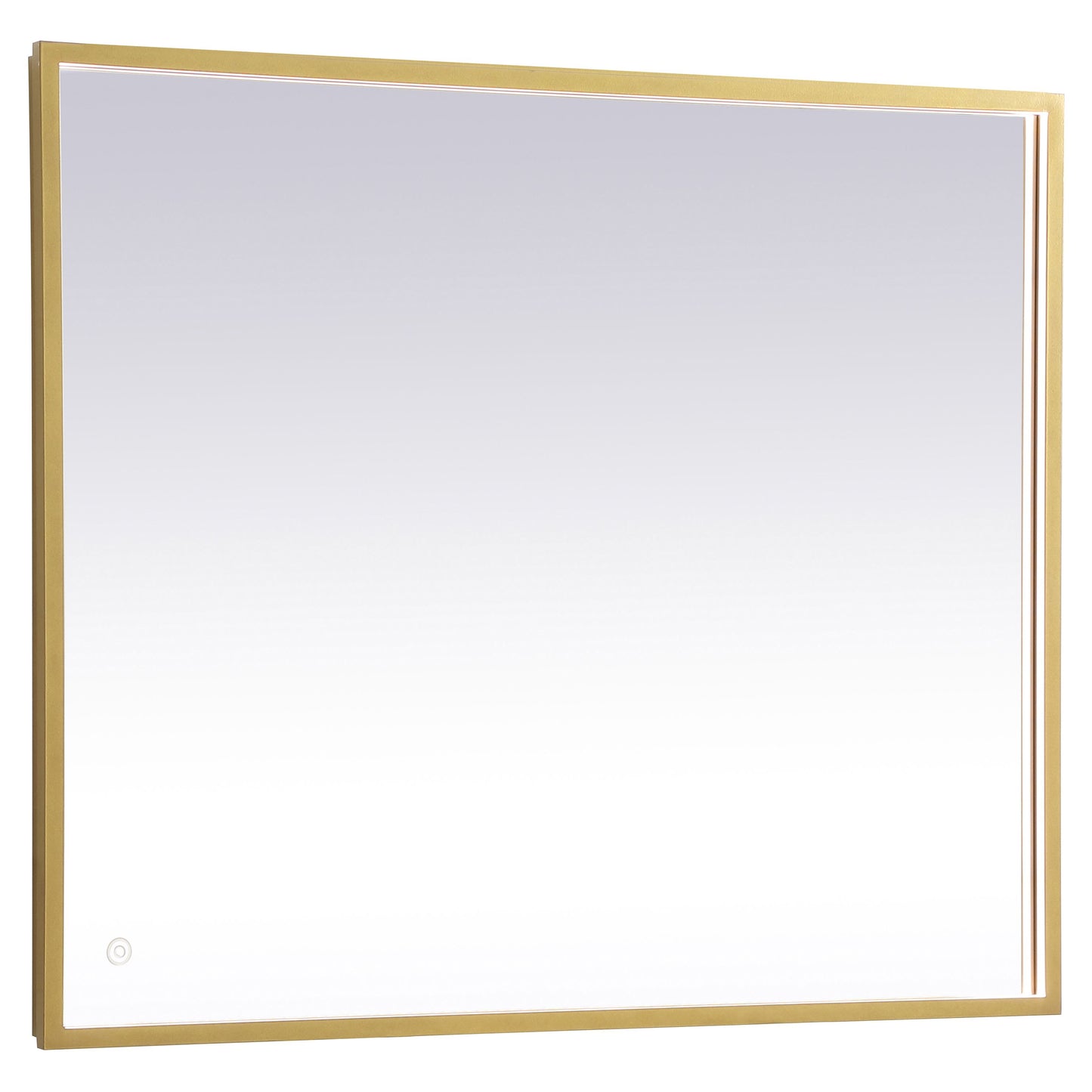 MRE63036BR Pier 30" x 36" LED Mirror in Brass - Adjustable Color Temp