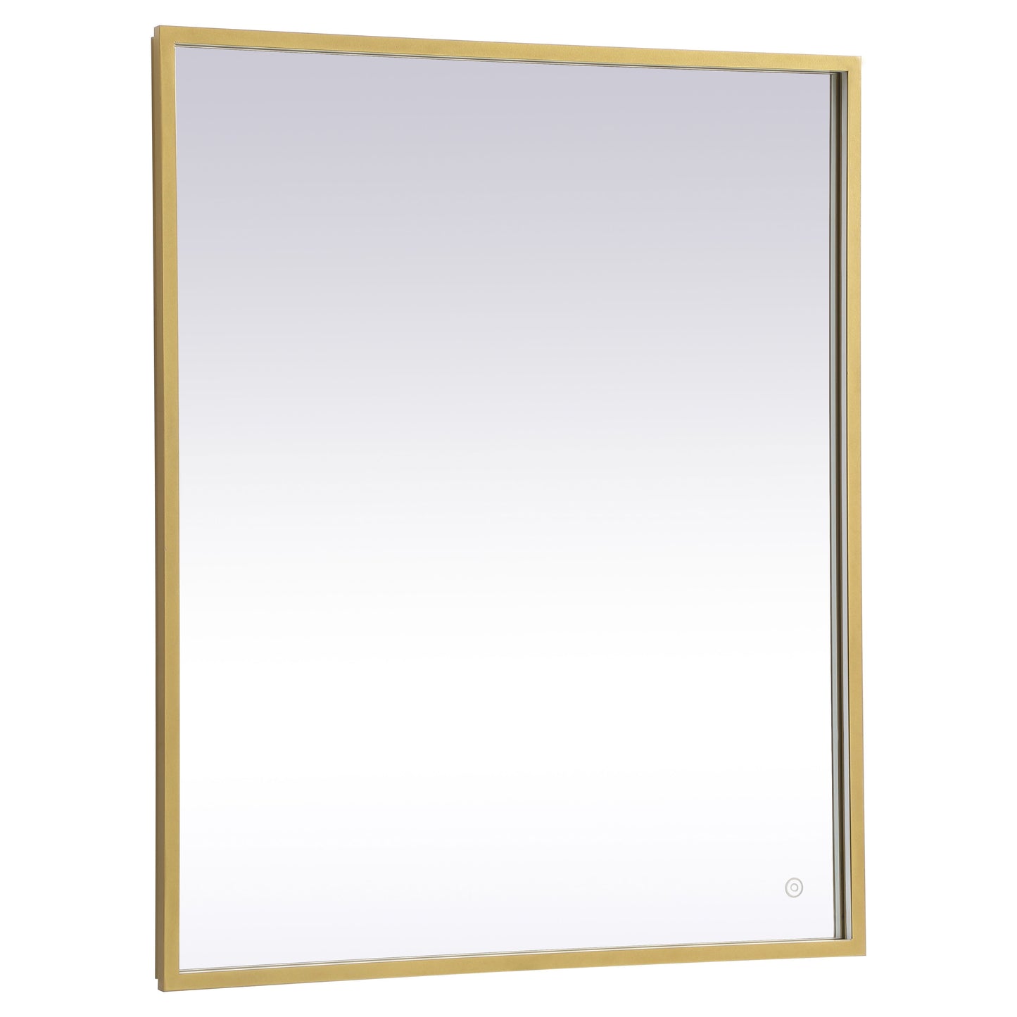 MRE63036BR Pier 30" x 36" LED Mirror in Brass - Adjustable Color Temp