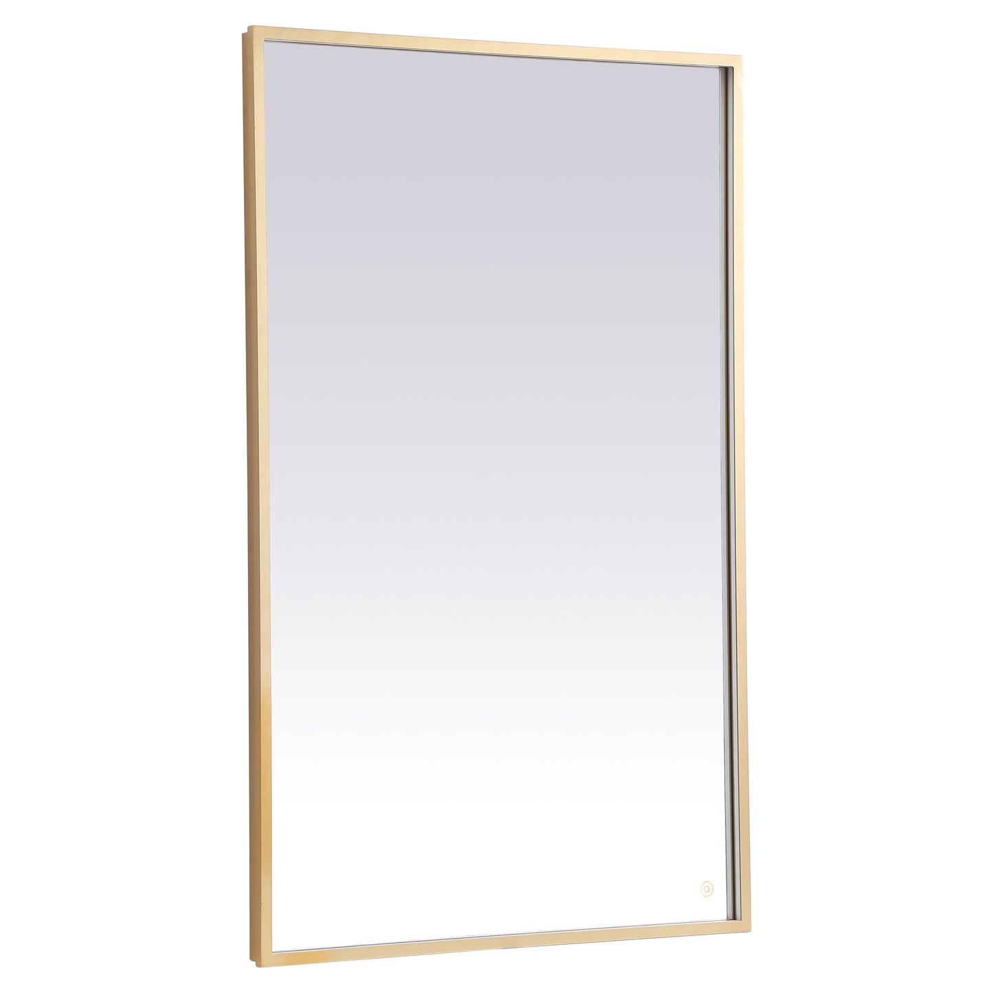 MRE63048BR Pier 48" x 30" LED Mirror in Brass - Adjustable Color Temp