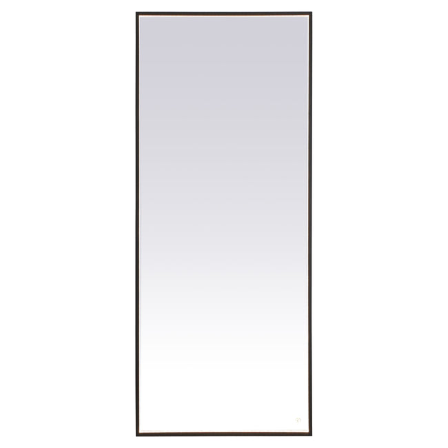 MRE63072BK Pier 72" x 30" LED Mirror in Black - Adjustable Color Temp