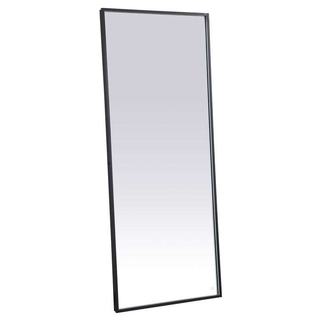 MRE63072BK Pier 72" x 30" LED Mirror in Black - Adjustable Color Temp