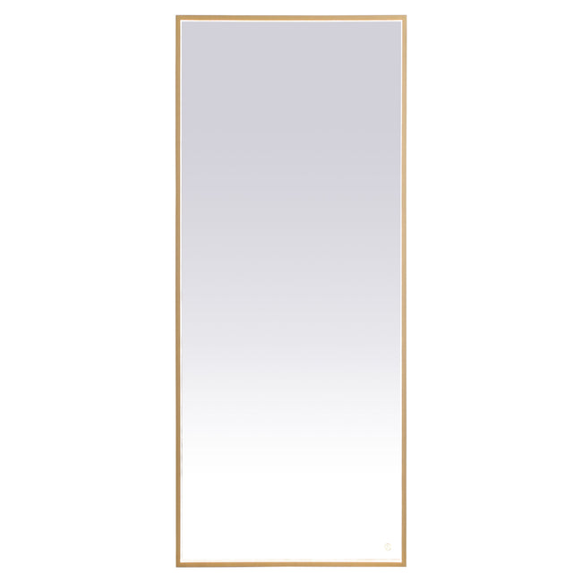 MRE63072BR Pier 72" x 30" LED Mirror in Brass - Adjustable Color Temp