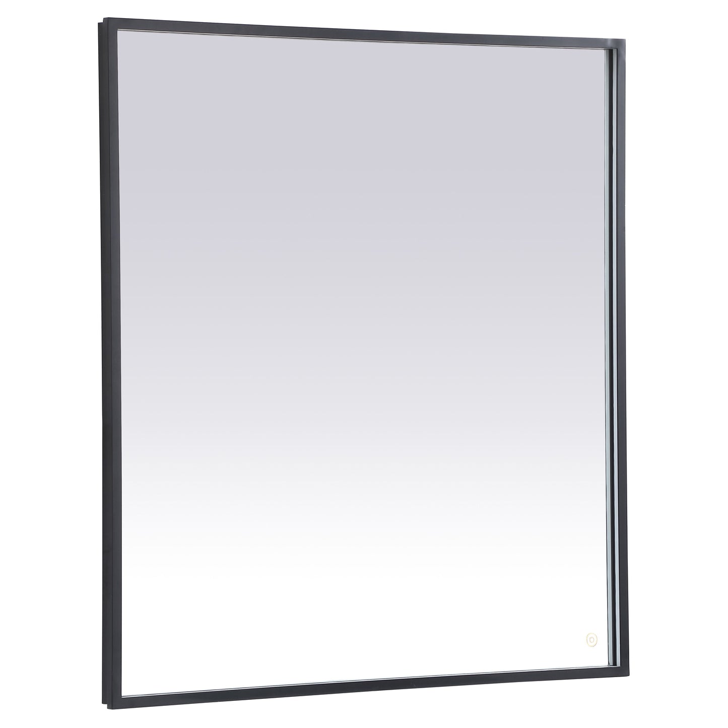 MRE63640BK Pier 40" x 36" LED Mirror in Black - Adjustable Color Temp