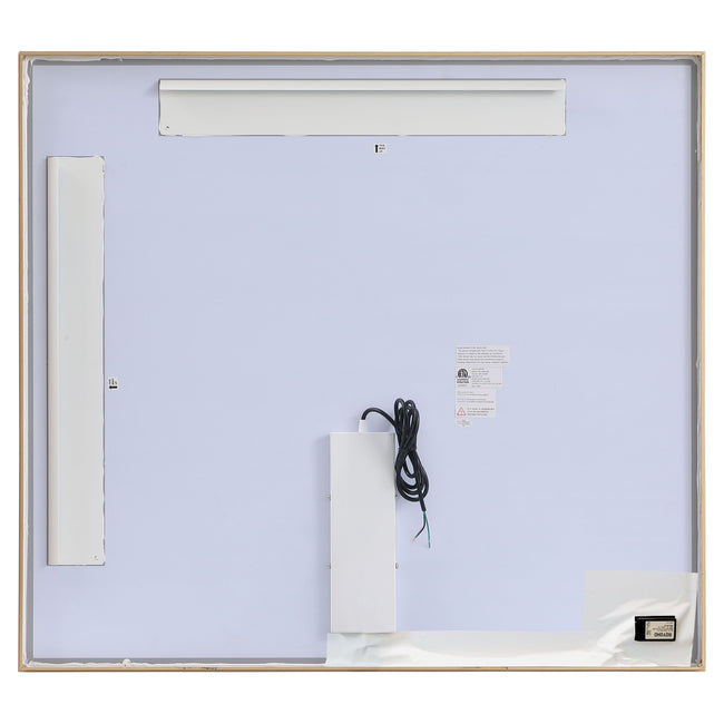 MRE63640BR Pier 40" x 36" LED Mirror in Brass - Adjustable Color Temp