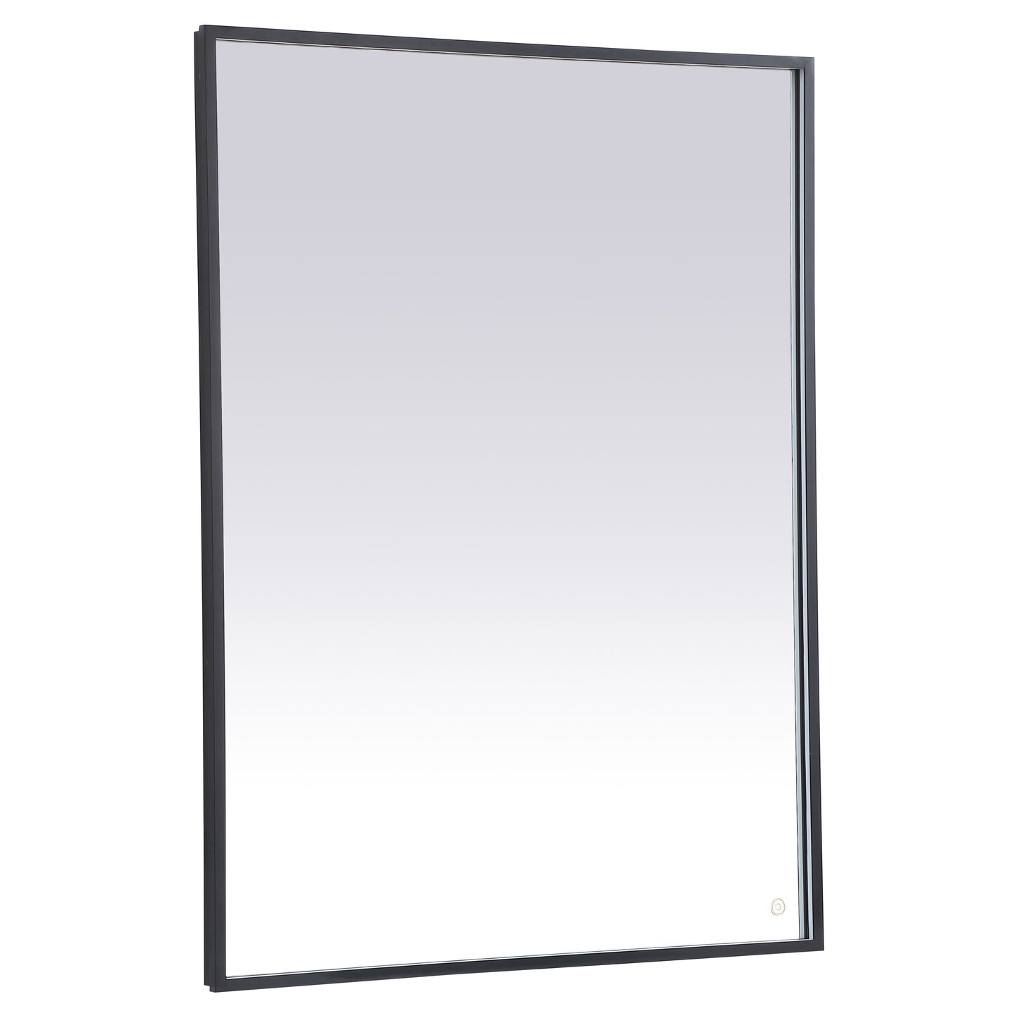 MRE63648BK Pier 48" x 36" LED Mirror in Black - Adjustable Color Temp