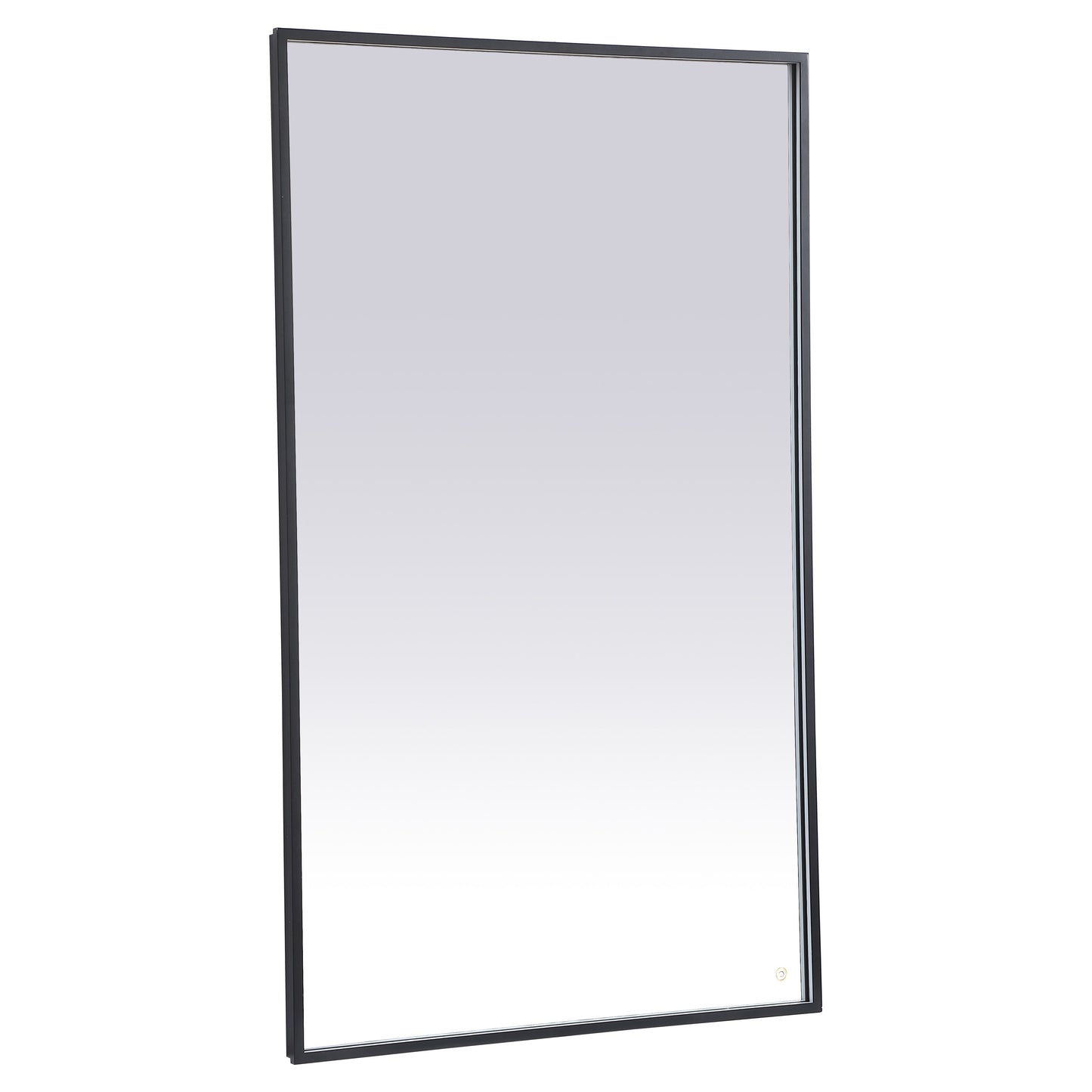 MRE63660BK Pier 60" x 36" LED Mirror in Black - Adjustable Color Temp