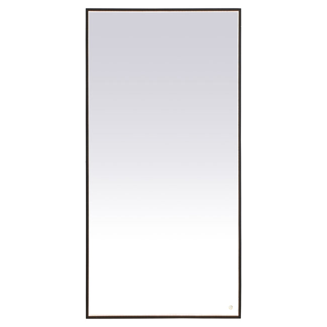 MRE63672BK Pier 72" x 36" LED Mirror in Black - Adjustable Color Temp