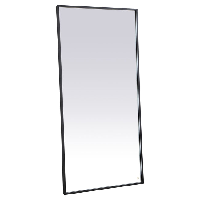 MRE63672BK Pier 72" x 36" LED Mirror in Black - Adjustable Color Temp