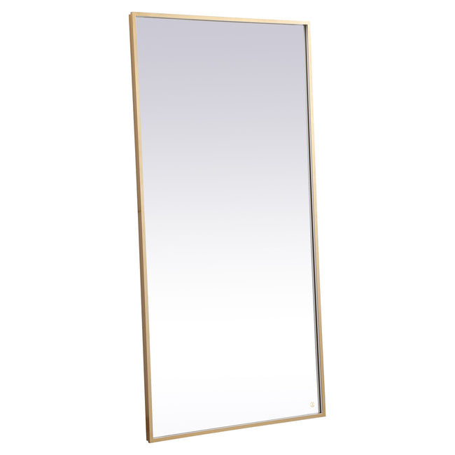 MRE63672BR Pier 72" x 36" LED Mirror in Brass - Adjustable Color Temp