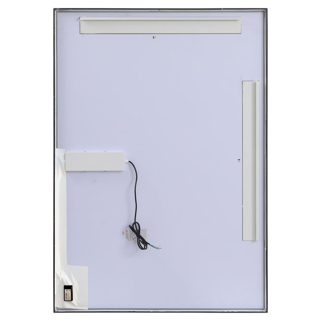 MRE64260BK Pier 60" x 42" LED Mirror in Black - Adjustable Color Temp