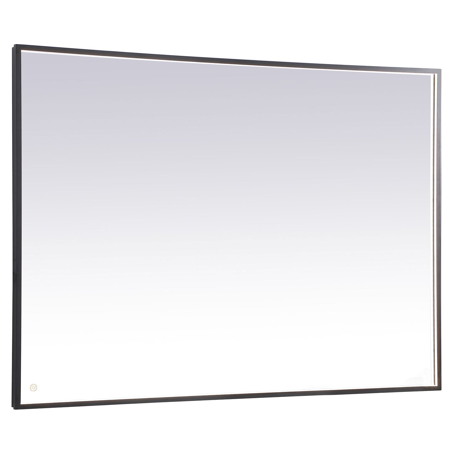 MRE64260BK Pier 60" x 42" LED Mirror in Black - Adjustable Color Temp