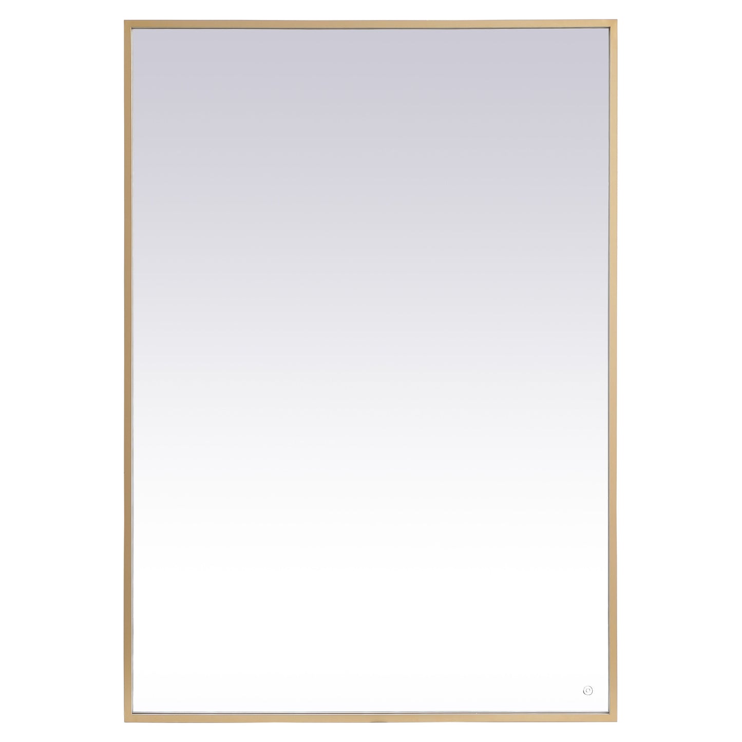 MRE64260BR Pier 60" x 42" LED Mirror in Brass - Adjustable Color Temp