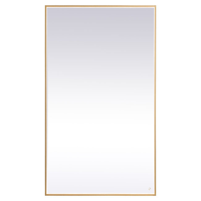 MRE64272BR Pier 72" x 42" LED Mirror in Brass - Adjustable Color Temp