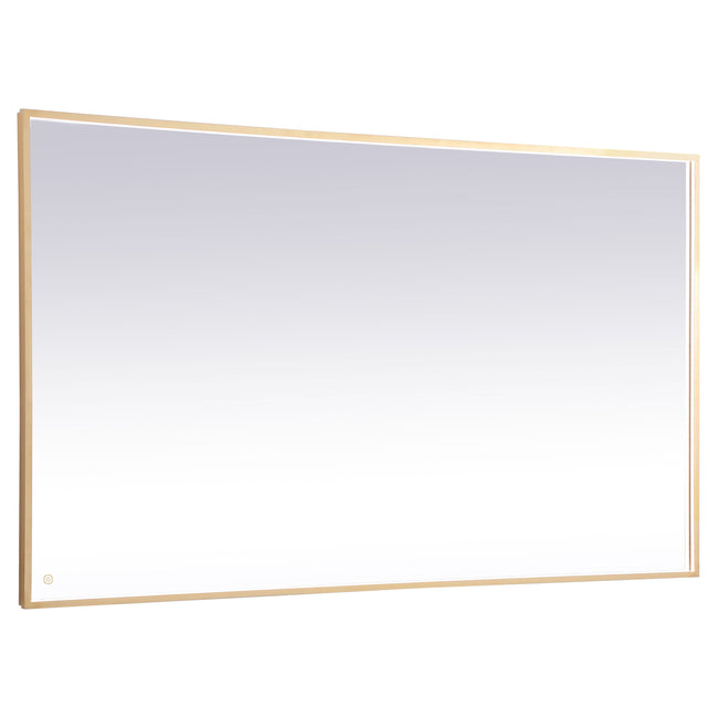 MRE64272BR Pier 72" x 42" LED Mirror in Brass - Adjustable Color Temp