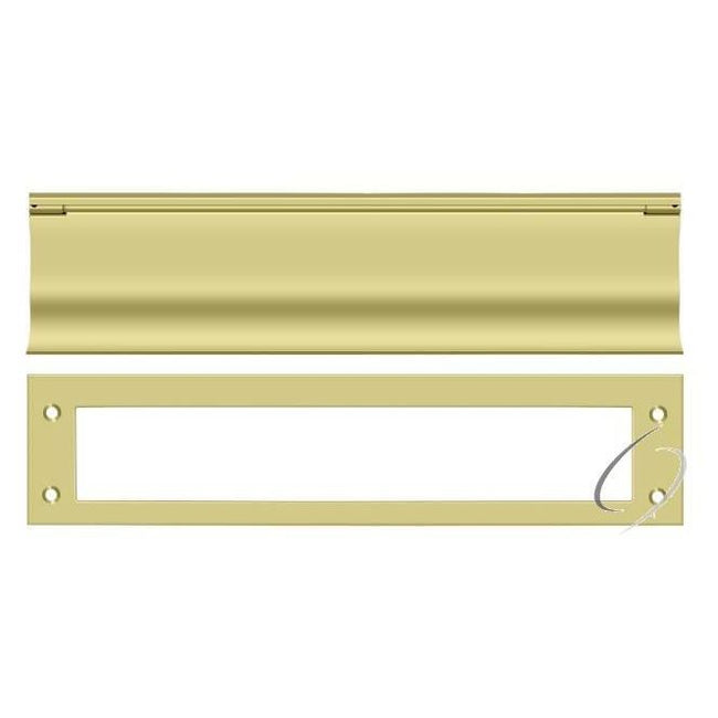 MS0030U3 Mail Slot; Heavy Duty; Bright Brass Finish