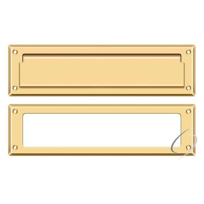 MS211CR003 Mail Slot 13-1/8" with Interior Frame; Lifetime Brass Finish