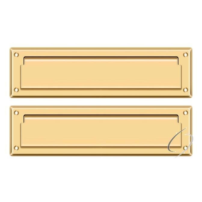 MS212CR003 Mail Slot 13-1/8" with Interior Flap; Lifetime Brass Finish