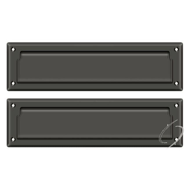 Mail Slot 13-1/8" with Interior Flap; Oil Rubbed Bronze Finish