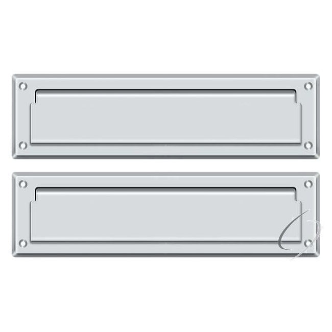 MS212U26 Mail Slot 13-1/8" with Interior Flap; Bright Chrome Finish