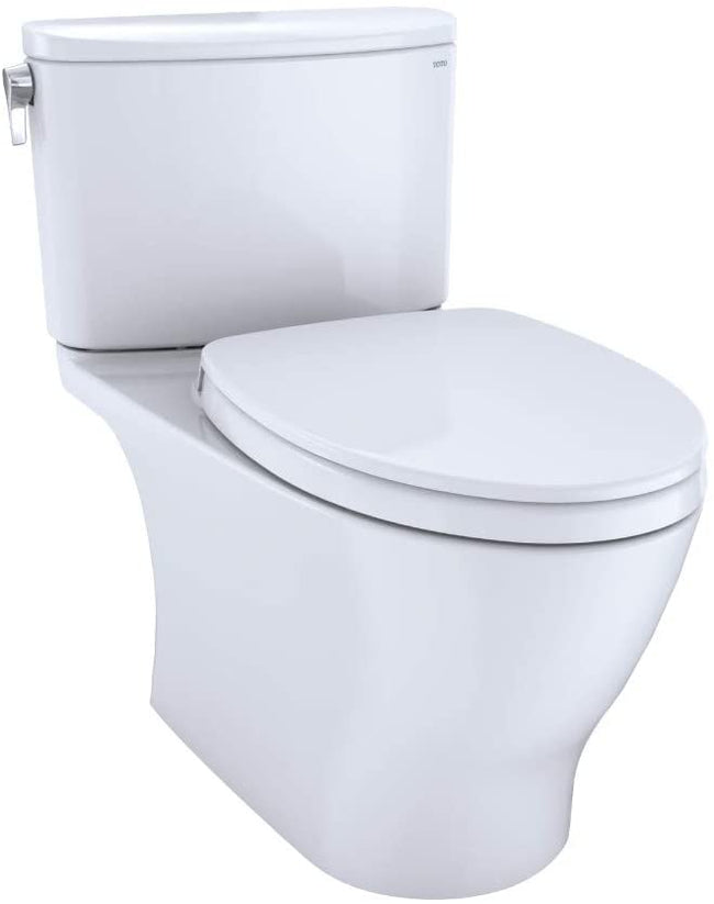 Toto MS442124CEFG#01 - Nexus 1.28 GPF Two Piece Elongated Chair Height Toilet with Left Hand Lever a
