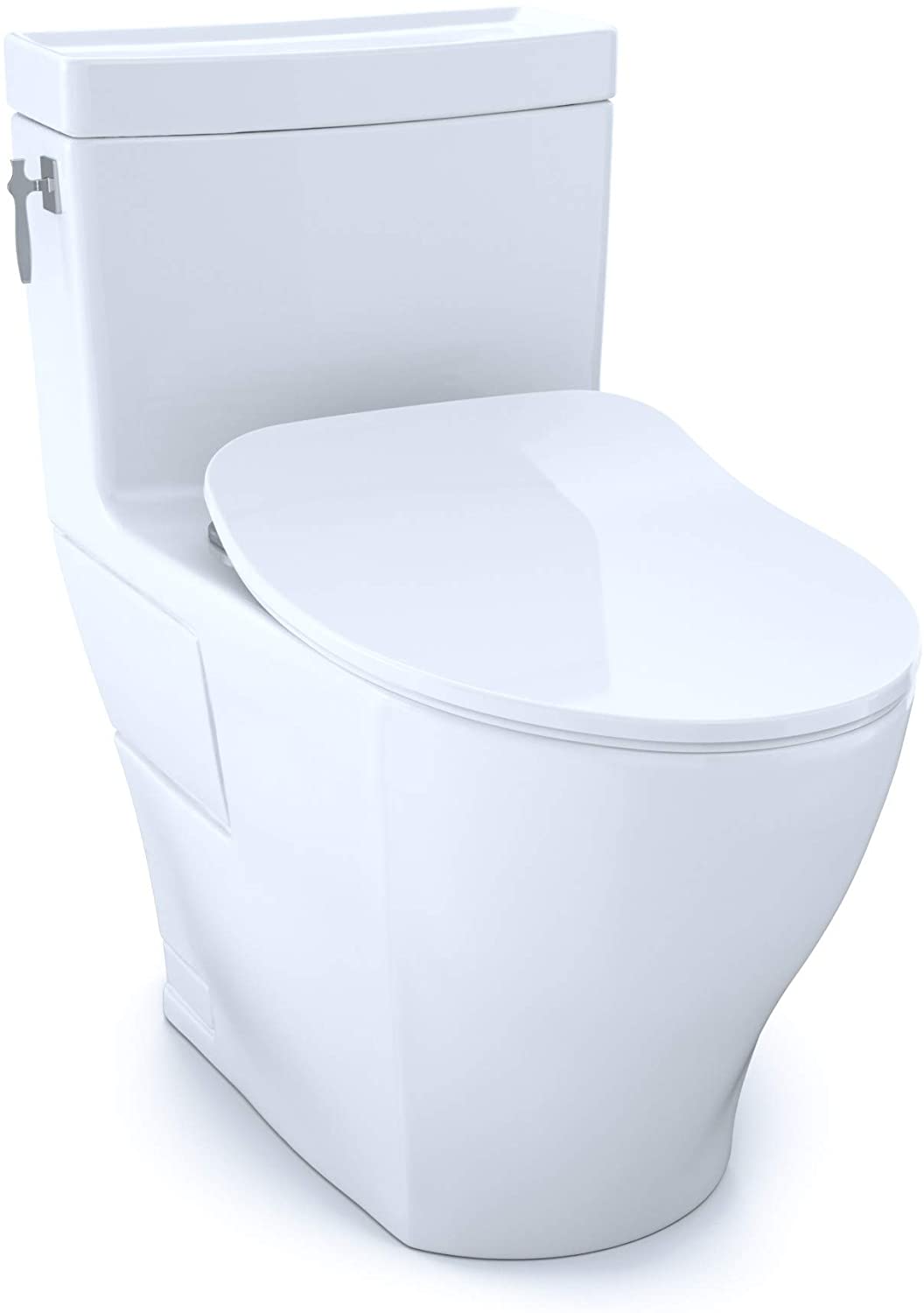 Toto MS626234CEFG#01 - Aimes One-Piece Elongated 1.28 GPF Toilet with CEFIONTECT and SoftClose Seat,