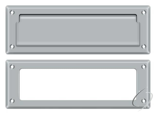 MS626U26D Mail Slot 8-7/8" with Interior Frame; Satin Chrome Finish