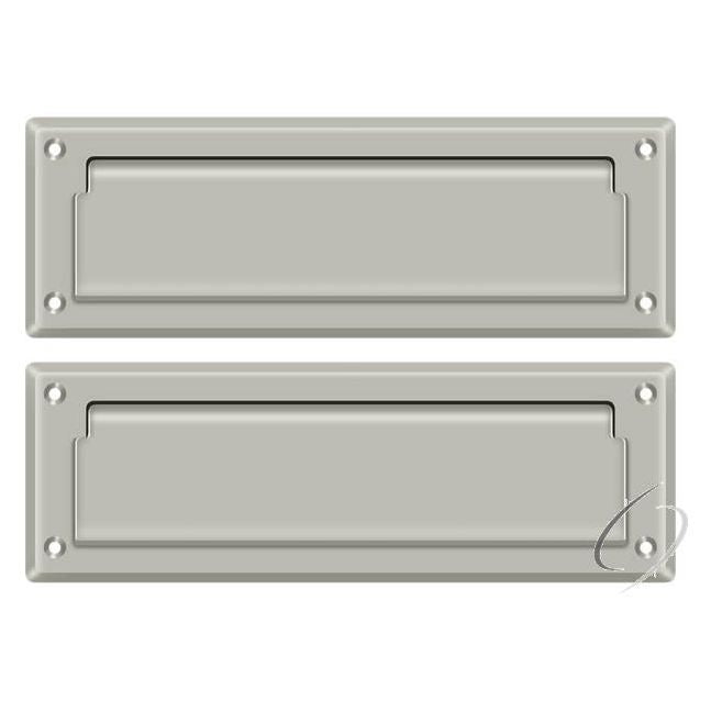 MS627U15 Mail Slot 8-7/8" with Back Plate; Satin Nickel Finish