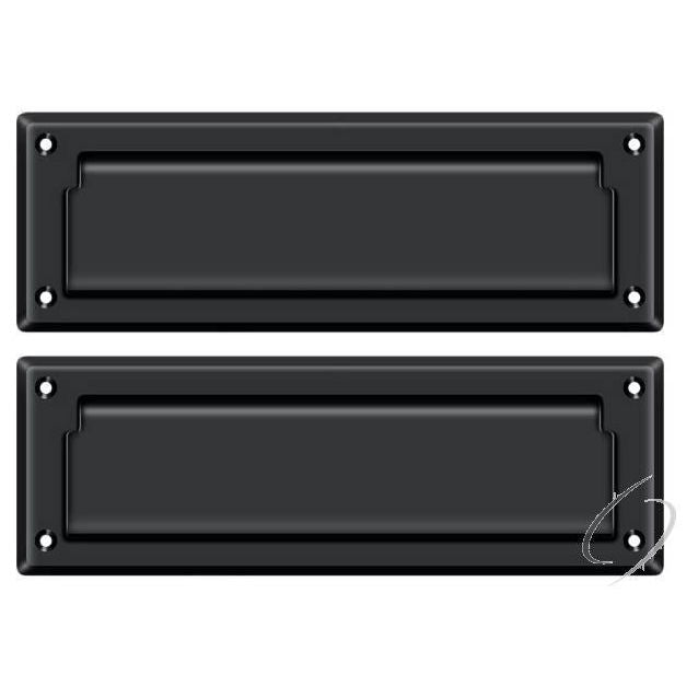 MS627U19 Mail Slot 8-7/8" with Back Plate; Black Finish