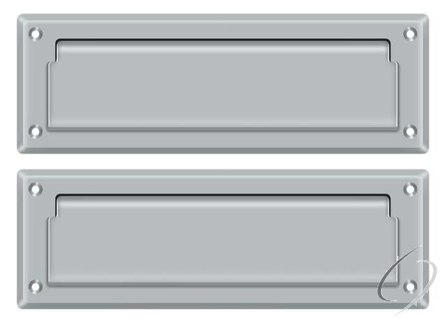 MS627U26D Mail Slot 8-7/8" with Back Plate; Satin Chrome Finish