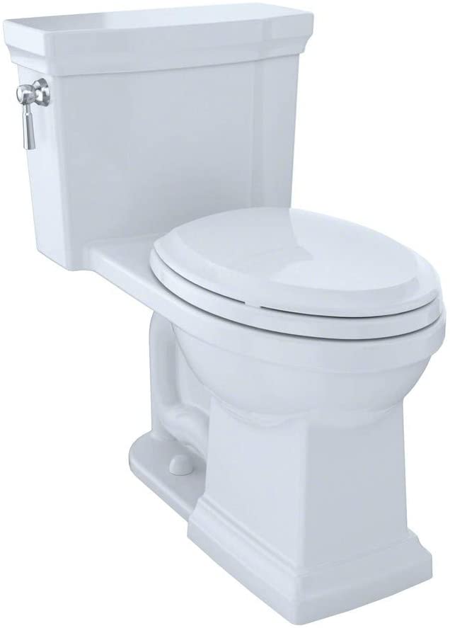 Toto MS814224CEFG#01 - Promenade II One-Piece Elongated 1.28 GPF Universal Height Toilet with CeFiON