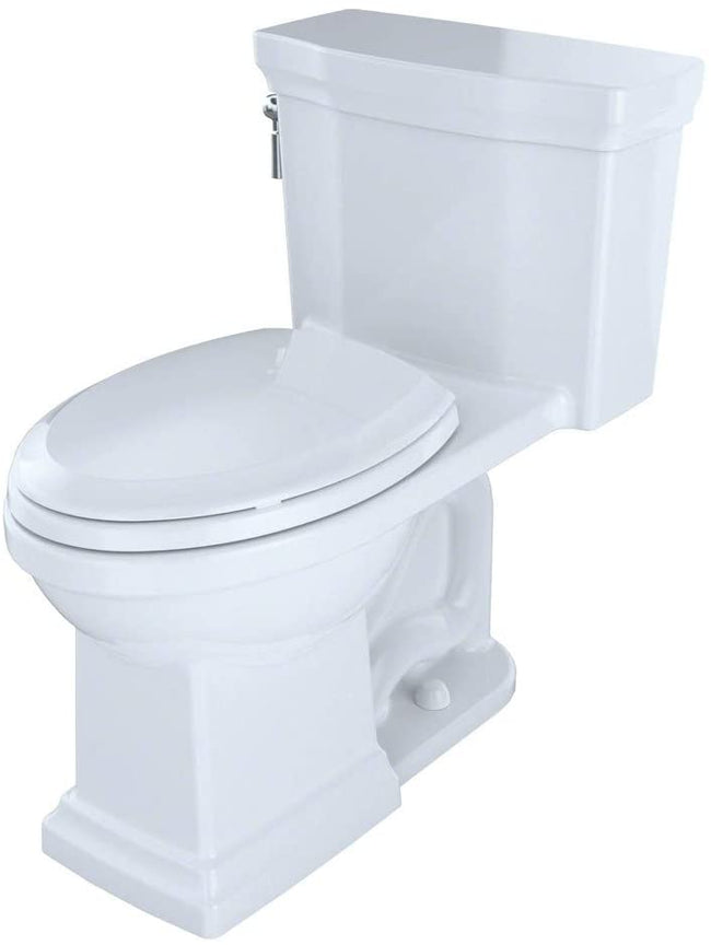 Toto MS814224CEFG#01 - Promenade II One-Piece Elongated 1.28 GPF Universal Height Toilet with CeFiON